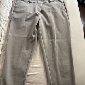LOFT Soft Gray Skinny Ankle Pants